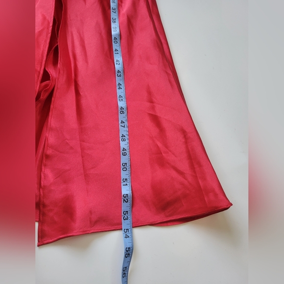 Frederick's Of Hollywood Womens Red Slip Satin Dress L - Picture 5 of 8